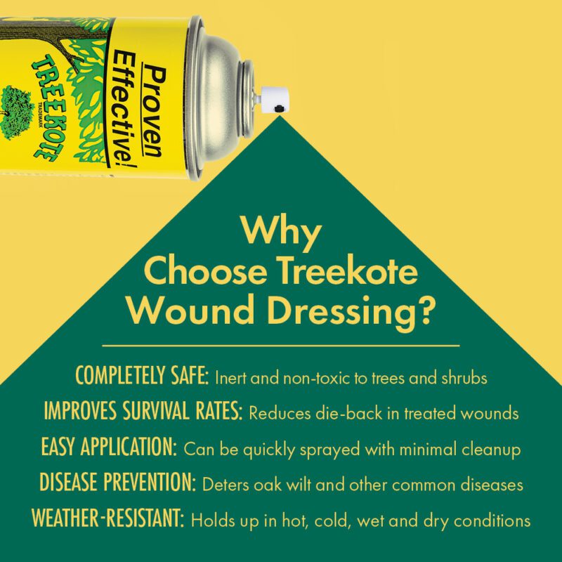 Treekote Tree Wound & Pruning Spray - Prevent Oak Wilt Disease!