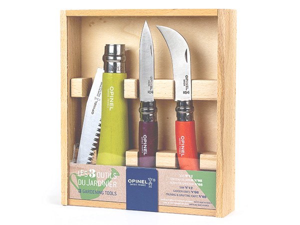 Opinel Garden Knife Trio | Opinel Garden Knife Set | Garden Knife Set | Vegetable Garden Supplies | Farm and Garden Supplies