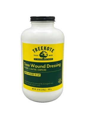 Treekote 32oz Tree Wound Dressing Brushtop bottle with built-in brush applicator for pruning and grafting cuts on trees and shrubs.